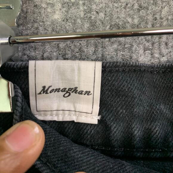 Frank and Eileen $328 Monaghan Mom Jean Black Denim Size 25 MADE IN USA - Picture 10 of 13